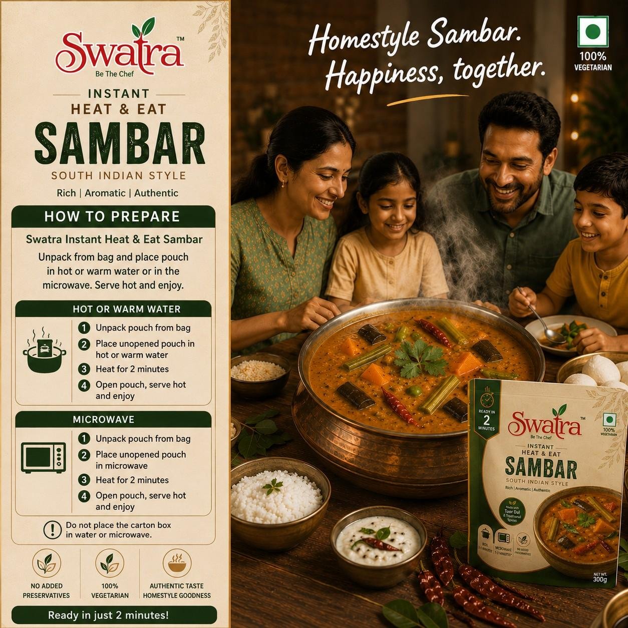 Instant Sambar 3 Instant Sambar - Image 2