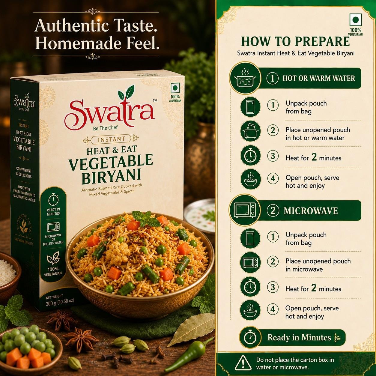 Instant Vegetable Biryani 3 Instant Vegetable Biryani - Image 2